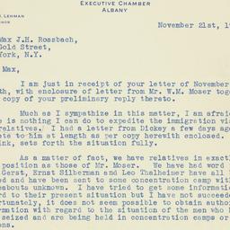 Letter: 1938 November 21