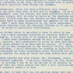 Letter: 1938 November 17