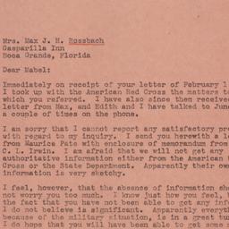 Letter: 1945 February 9