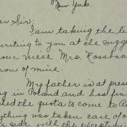 Letter: 1935 February 8