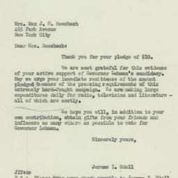 Letter: 1949 November 7