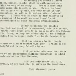 Letter: 1932 October 12