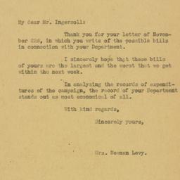 Letter: 1932 November 26