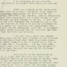 Letter: 1932 October 20