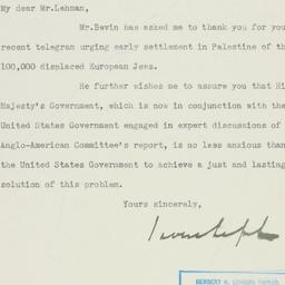 Letter: 1946 July 2