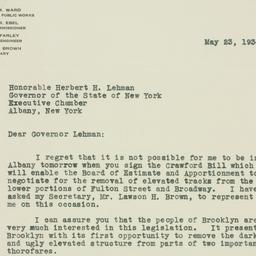 Letter: 1934 May 23