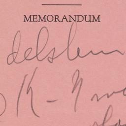 Memorandum: n.d.