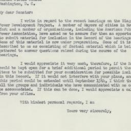 Letter: 1951 August 31