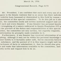 Speech: 1956 March 14