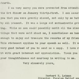 Letter: 1943 February 6