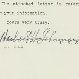 Letter: 1955 May 13