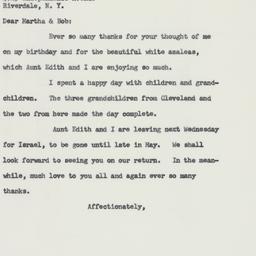 Letter: 1959 April 1