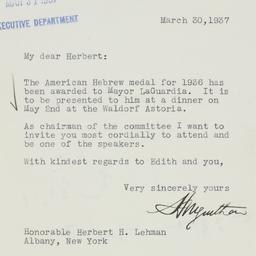 Letter: 1937 March 30