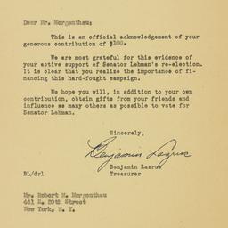 Letter: 1950 November 4