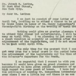 Letter: 1931 April 6