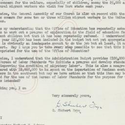 Letter: 1954 May 11