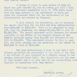 Letter: 1950 July 13