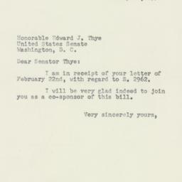 Letter: 1954 February 24
