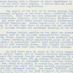 Letter: 1950 March 1