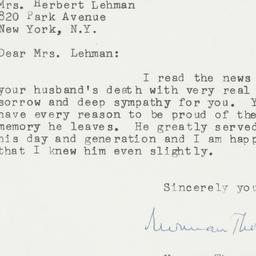 Letter: 1963 December 6