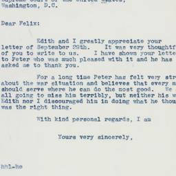 Letter: 1941 October 2