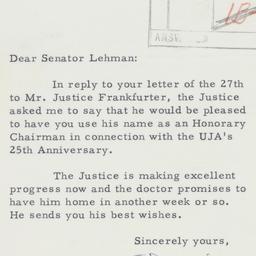 Letter: 1962 July 2