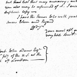 [Document, 1785 November 01]