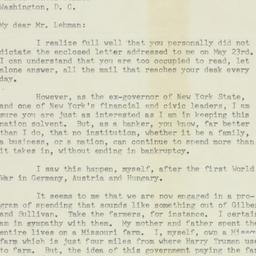 Letter: 1950 May 25