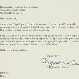 Letter: 1957 January 8