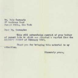 Letter: 1950 May 23