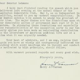 Letter: 1957 January 19