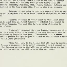 Memorandum: 1953 February 6
