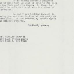 Letter: 1963 February 19