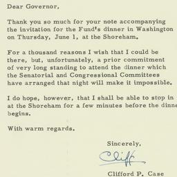 Letter: 1961 May 17