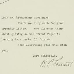 Letter: 1929 March 9