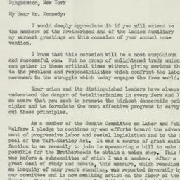 Letter: 1950 August 11