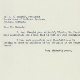Letter: 1950 May 20