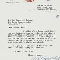 Letter: 1950 September 28