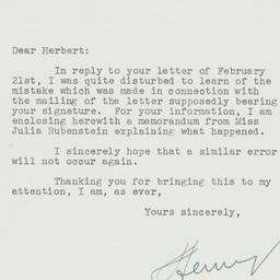 Letter: 1947 February 28