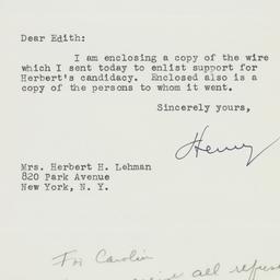 Letter: 1949 September 30