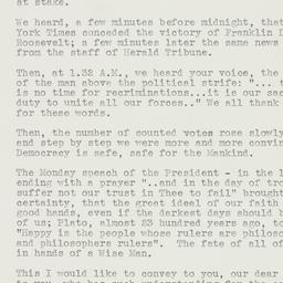 Letter: 1940 November 6