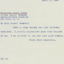 Telegram: 1942 April 2