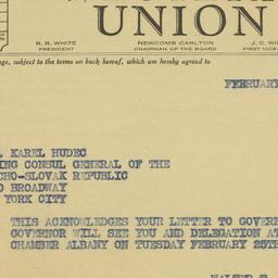 Letter: 1941 February 21