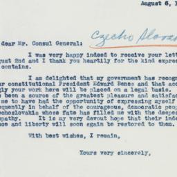 Letter: 1941 August 6