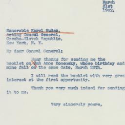 Letter: 1942 March 31