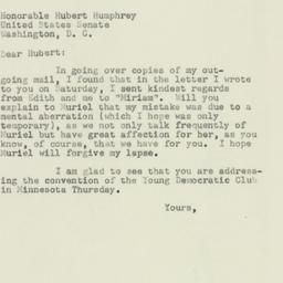 Letter: 1953 November 9