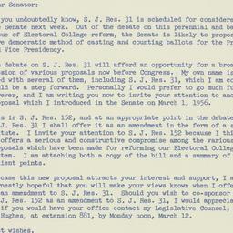 Letter: 1956 March 9