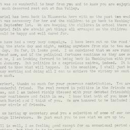Letter: 1954 October 1