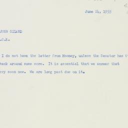 Memorandum: 1955 June 24