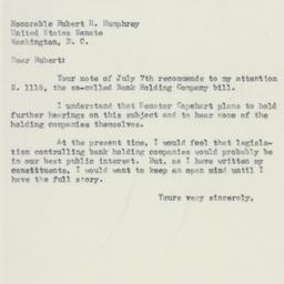 Letter: 1953 July 13